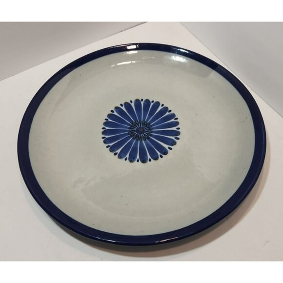 Vtg Ken Edwards El Palomar Guadalajara Blue 14" Chop Plate/Round Platter Signed - Picture 8 of 13